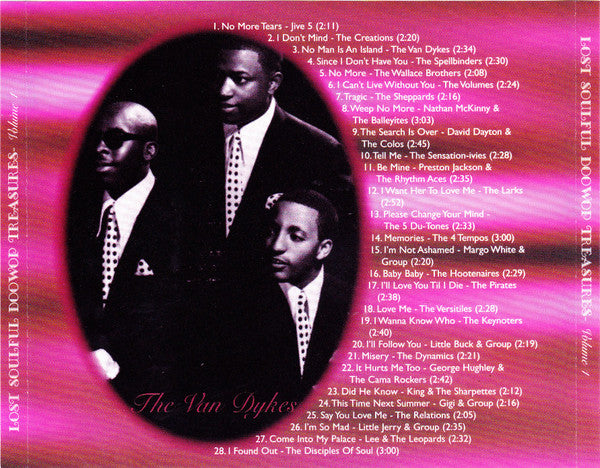 Various : Lost Soulful Doowop Treasures Volume 1 (CD, Comp)