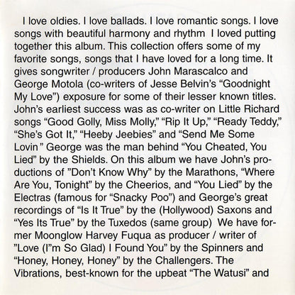 Various : Pittsburgh's Favorite Oldies "For Lovers Only - Part III" (CD, Comp)