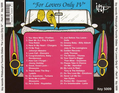 Various : Pittsburgh's Favorite Oldies "For Lovers Only IV" (CD, Comp)