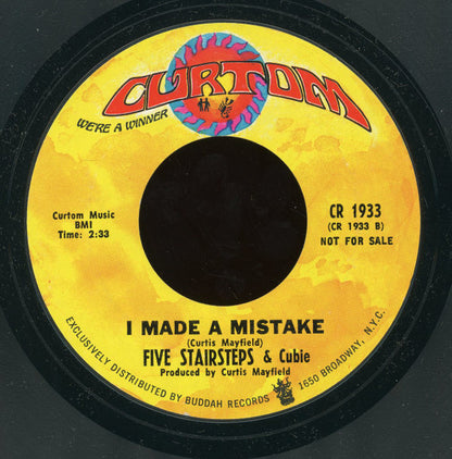 Five Stairsteps : Stay Close To Me (7", Promo, Styrene)