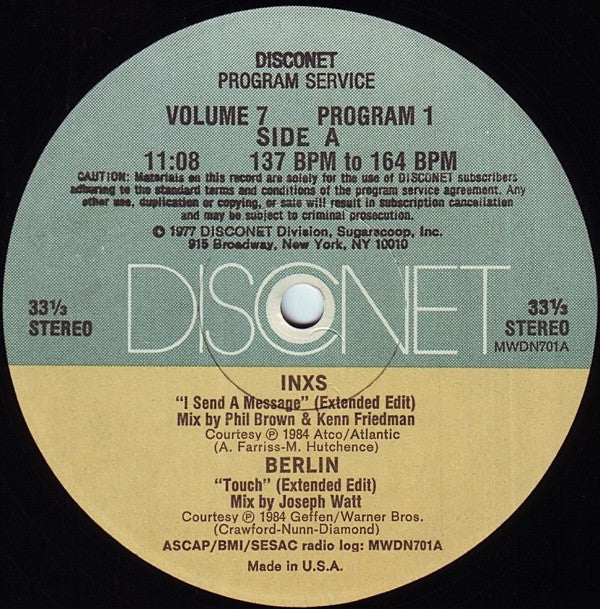 Various : Volume 7 Program 1 (2x12", P/Mixed)