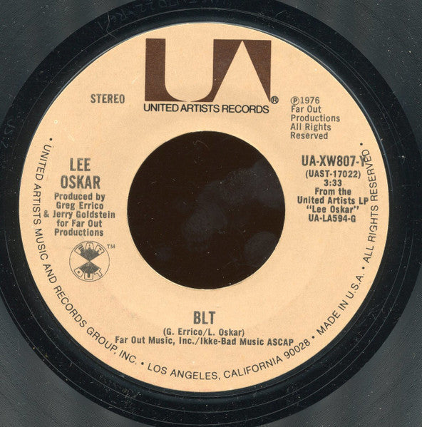 Lee Oskar : BLT / The Immigrant (7", Styrene)