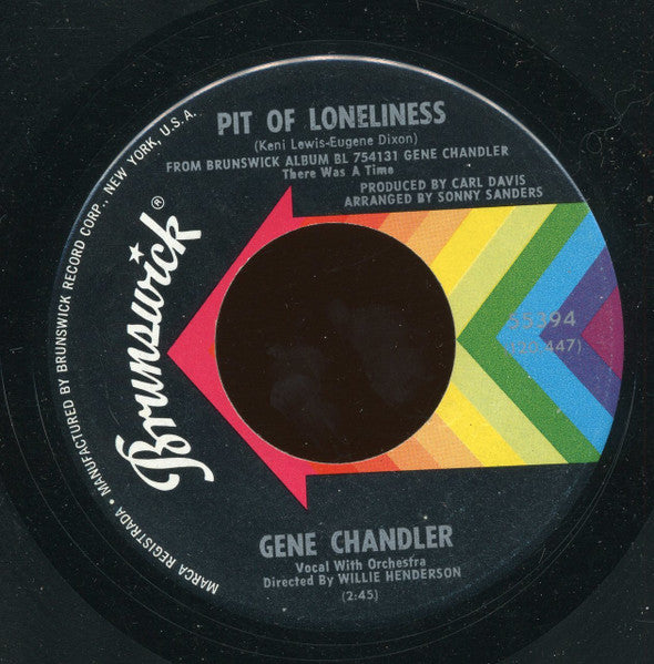 Gene Chandler : Pit Of Loneliness / Teacher Teacher (7")