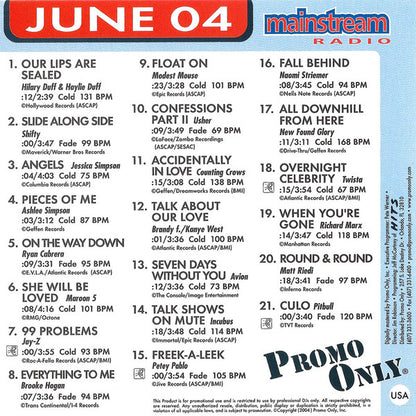 Various : Promo Only - Mainstream Radio - June 04 (CD, Comp, Promo)