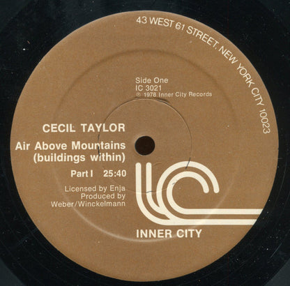 Cecil Taylor : Air Above Mountains < Buildings Within > (LP, Album)