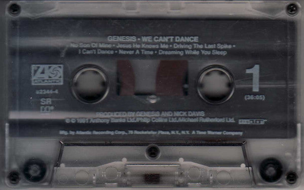 Genesis : We Can't Dance (Cass, Album, Club, SR)