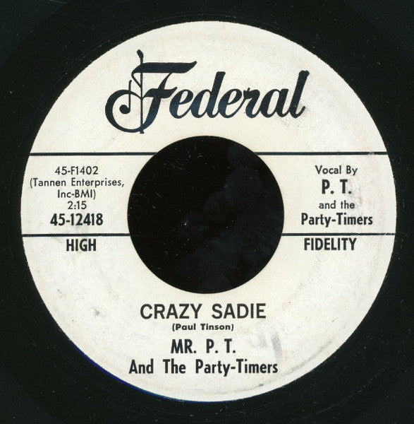 Mr. P. T. & The Party-Timers : Aunt Susie (7", Single)