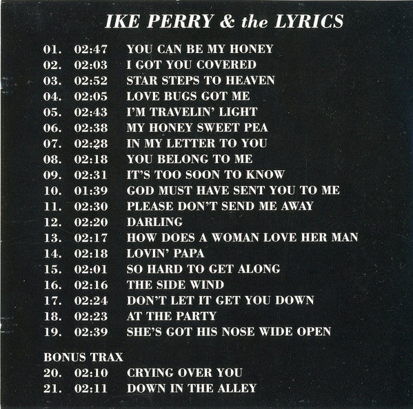 Ike Perry & The Lyrics : Ike Perry & The Lyrics (CD, Comp)