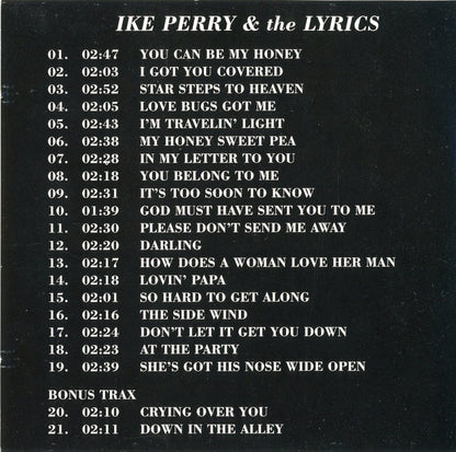 Ike Perry & The Lyrics : Ike Perry & The Lyrics (CD, Comp)
