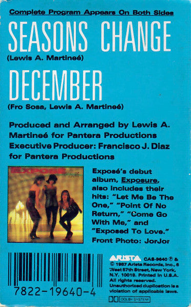 Exposé : Seasons Change (Cass, Single)