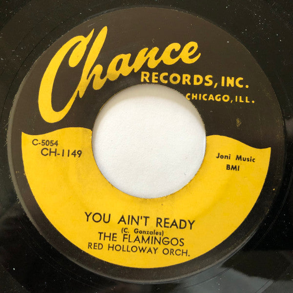 The Flamingos With Red Holloway's Orchestra : Plan For Love / You Ain't Ready (7", Unofficial)
