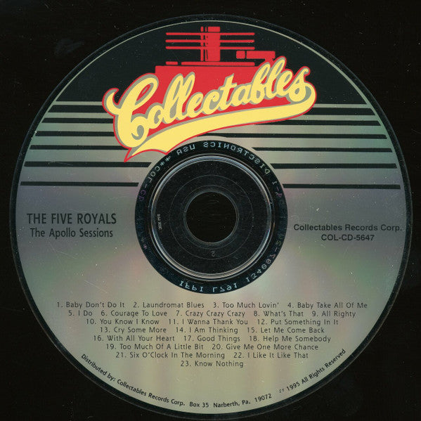 The 5 Royales : The Apollo Sessions (CD, Comp)
