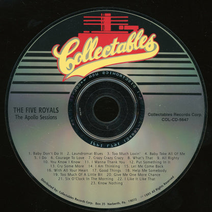 The 5 Royales : The Apollo Sessions (CD, Comp)