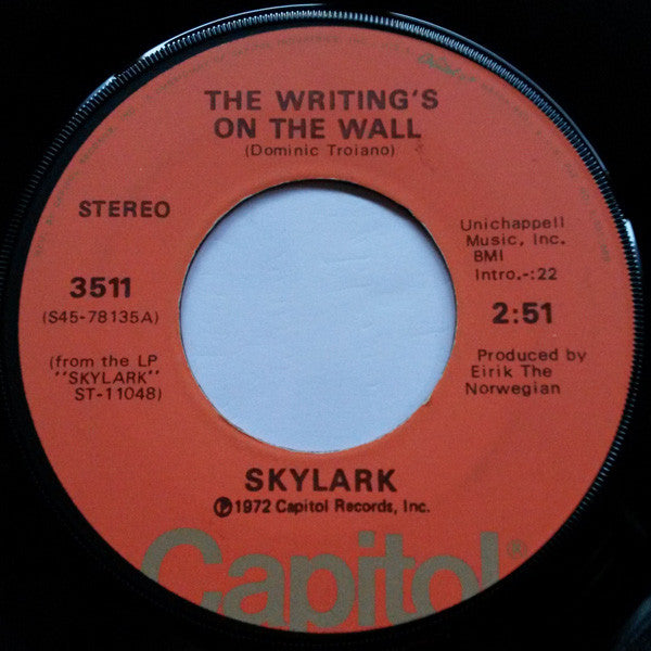 Skylark (3) : Wildflower (7", Single, Win)