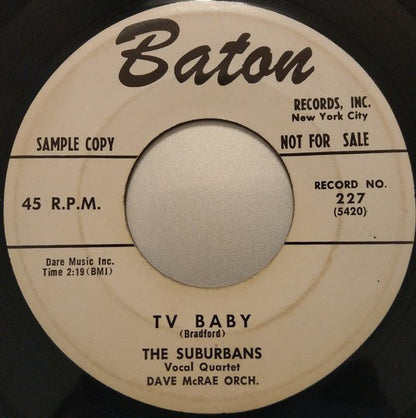 The Suburbans : TV Baby / I Remember (7", Promo)