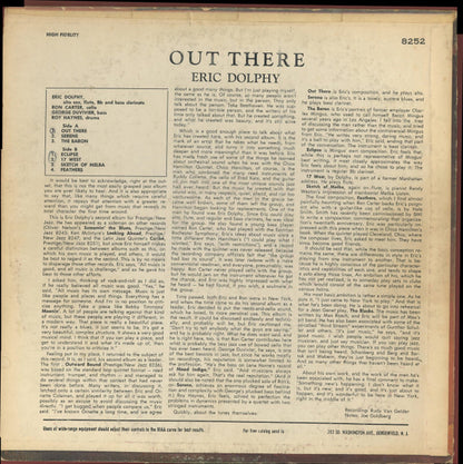 Eric Dolphy : Out There (LP, Album, Mono, RP, No )