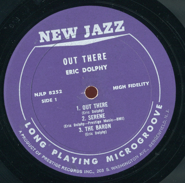 Eric Dolphy : Out There (LP, Album, Mono, RP, No )