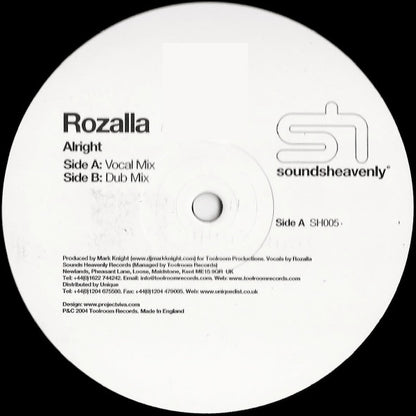 Rozalla : Alright (12", TP)