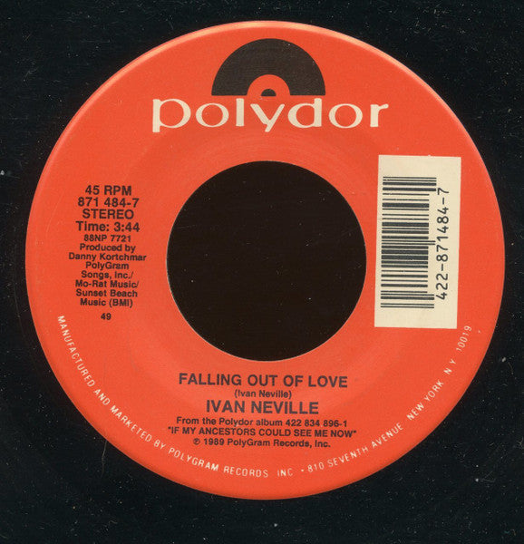 Ivan Neville : Falling Out Of Love (7")