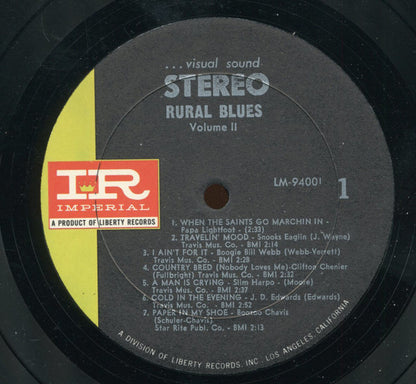 Various : Rural Blues Vol 2: Saturday Night Function  (LP, Comp)