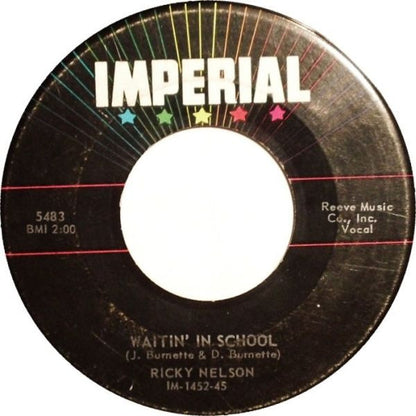 Ricky Nelson (2) : Stood Up / Waitin' In School (7", Single, RCA)