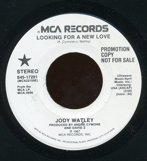 Jody Watley : Looking For A New Love (7", Promo)