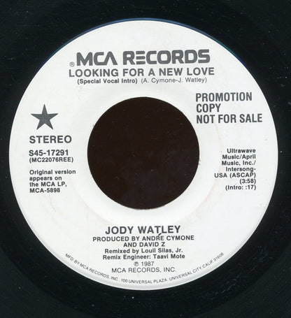 Jody Watley : Looking For A New Love (7", Promo)