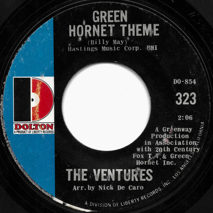 The Ventures : Green Hornet Theme (7", Single, Styrene)