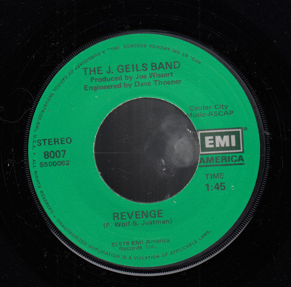 The J. Geils Band : One Last Kiss (7", Single, Jac)