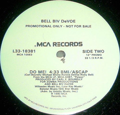 Bell Biv DeVoe : Do Me! (12", Promo)