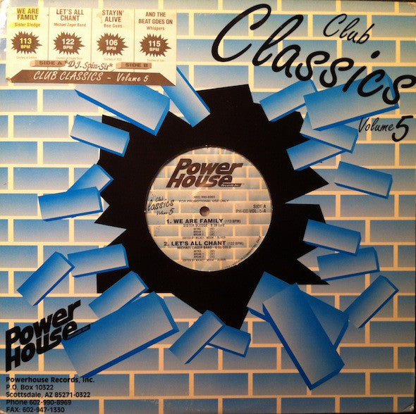 Various : Club Classics Volume 5 (2x12", Comp, Promo)