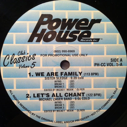 Various : Club Classics Volume 5 (2x12", Comp, Promo)