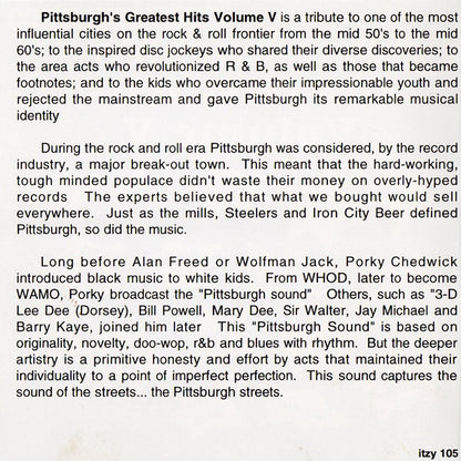Various : Pittsburgh's Greatest Hits Volume V (CD, Comp)