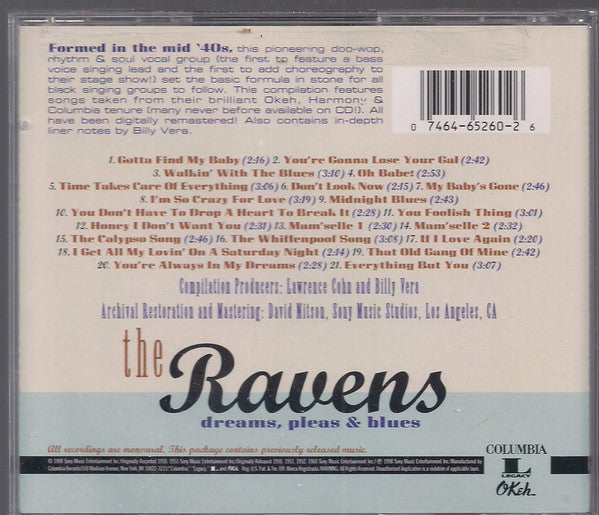 The Ravens (2) : Dreams, Pleas & Blues (CD, Comp)