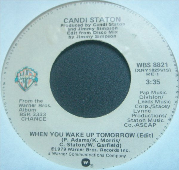 Candi Staton : When You Wake Up Tomorrow (7", Single, Styrene)