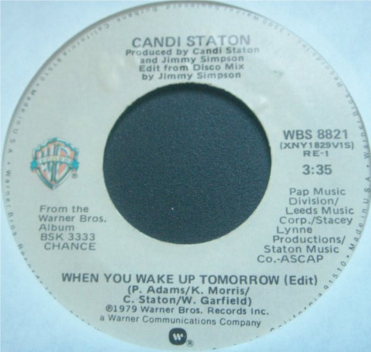 Candi Staton : When You Wake Up Tomorrow (7", Single, Styrene)