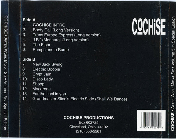 Cochise : After Work Mix At Six - Volume 5 1/2 Special Edition (CD, Comp)