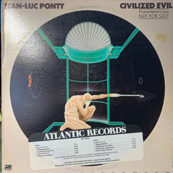 Jean-Luc Ponty : Civilized Evil (LP, Album, AR )