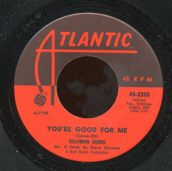 Solomon Burke : You're Good For Me  (7", Single)