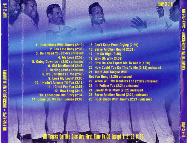 The Five Keys : HuckleBuck With Jimmy (CD, Comp)