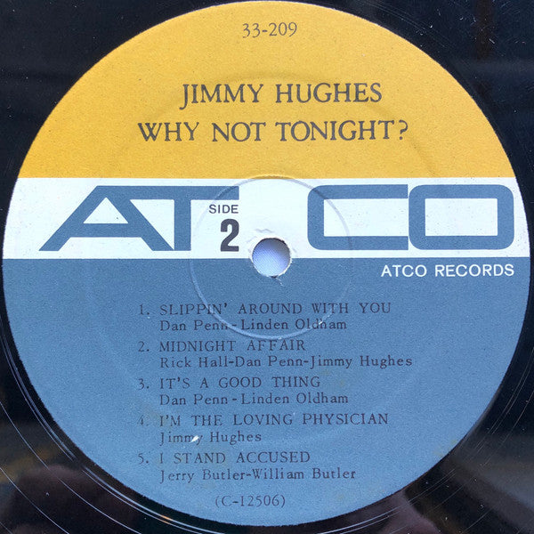 Jimmy Hughes : Why Not Tonight? (LP, Album, Comp, Mono, Pre)