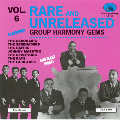Various : Rare & Unreleased Group Harmony Gems  Vol. 6 (CD, Comp)