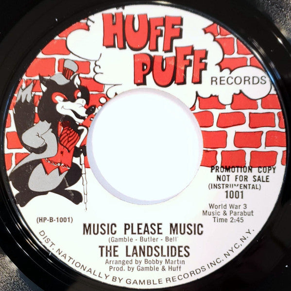 The Landslides : We Don't Need No Music (7", Promo, Styrene, Mon)
