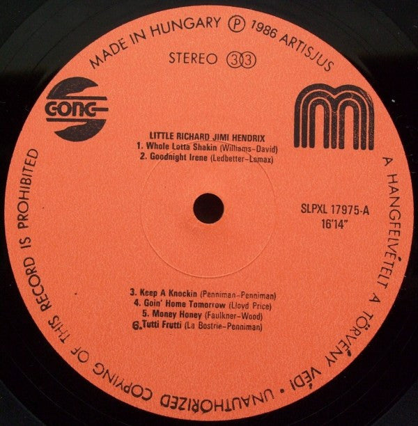Little Richard & Jimi Hendrix : Little Richard & Jimi Hendrix (LP, Album)