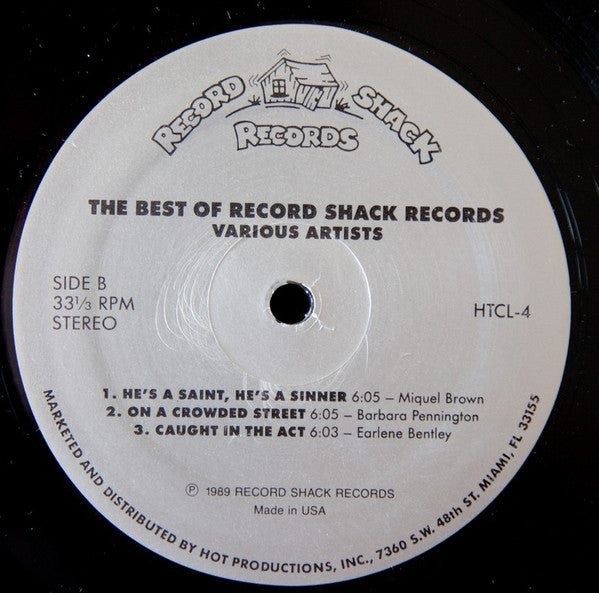 Various : The Best Of Record Shack Records (2xLP, Comp)