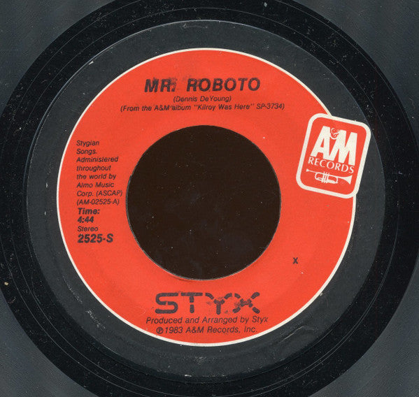 Styx : Mr. Roboto (7", Single, Styrene, X  )