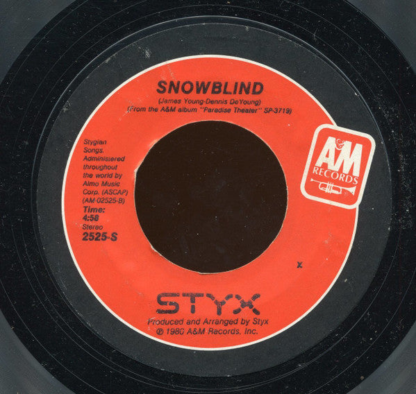 Styx : Mr. Roboto (7", Single, Styrene, X  )