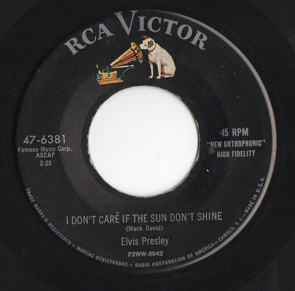 Elvis Presley : Good Rockin' Tonight / I Don't Care If The Sun Don't Shine (7", Single, RE, Ind)