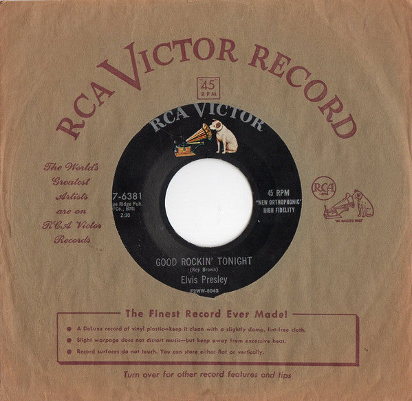 Elvis Presley : Good Rockin' Tonight / I Don't Care If The Sun Don't Shine (7", Single, RE, Ind)