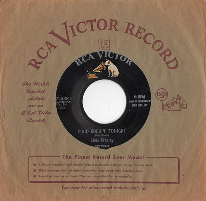 Elvis Presley : Good Rockin' Tonight / I Don't Care If The Sun Don't Shine (7", Single, RE, Ind)